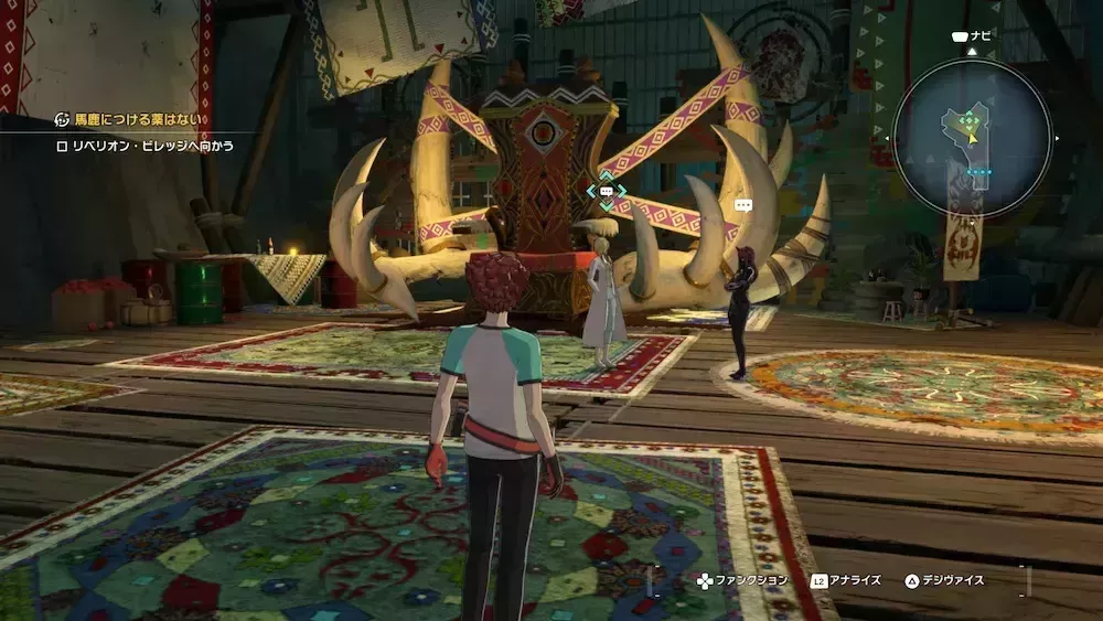 シモンズ博士に話しかける