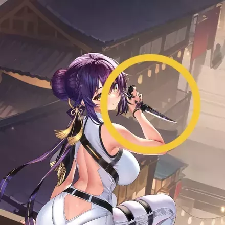 少女廻戦の徐夫人短刀のタップする場所