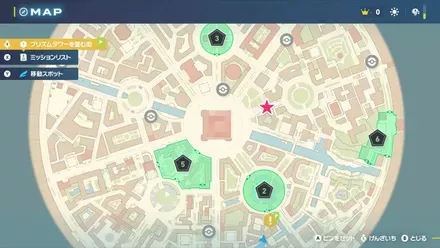 ポッポの出現場所マップ