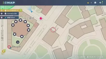 やる気満々ハリマロンの拡大マップ画像