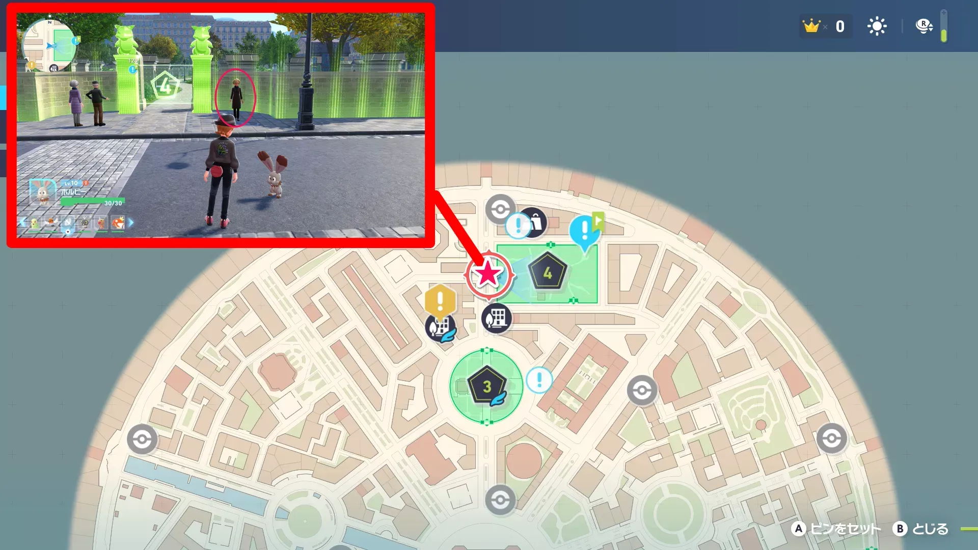 墓地のヤミラミのマップ