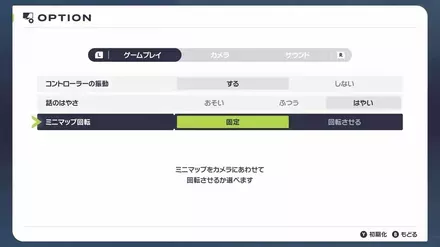 ミニマップの自動回転