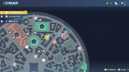 ボクレーと噴水のマップ画像 size:440x0