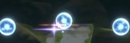 虹色のキラキラエフェクト演出