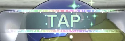 TAPの枠が虹色の演出