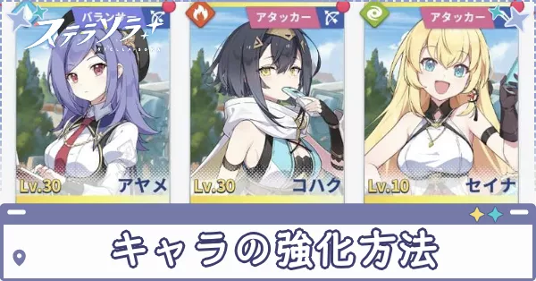 キャラの強化方法　アイキャッチ