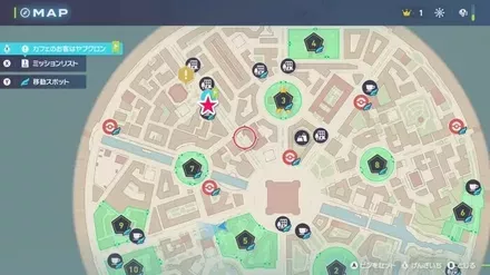 カフェのお客はヤブクロンのマップ画像 size:440x0