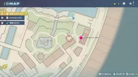 戦いのフルコース・一ツ星の拡大マップ画像