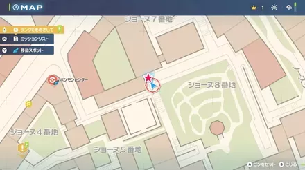 ダメージを減らす壁の技の拡大マップ画像