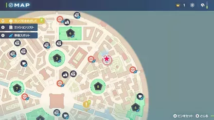 ダメージを減らす壁の技のマップ画像 size:440x0