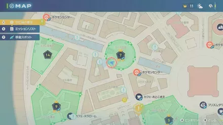 コクーンのマップ