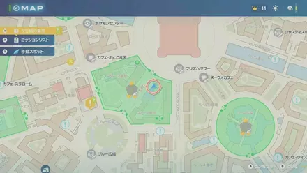 ピジョンの出現場所の画像