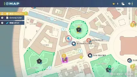 ペロッパフの出現場所の画像