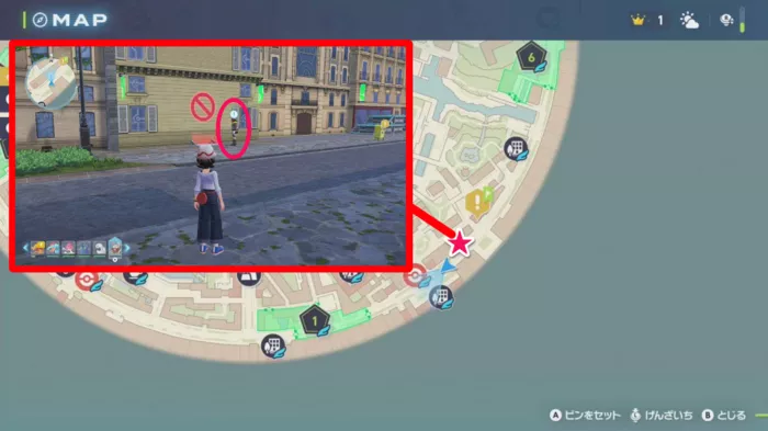 電力不足のホロベーターのマップ