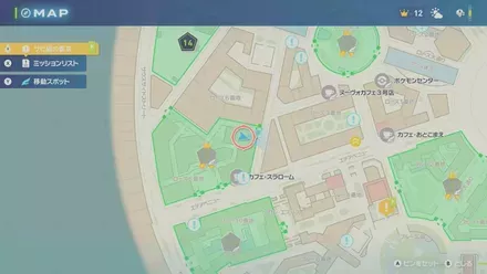 メレシーおやぶんの場所