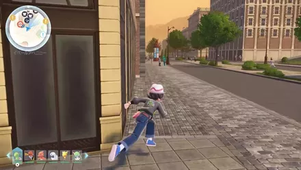 すぐに左に曲がる