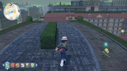 左側を道なりに進む