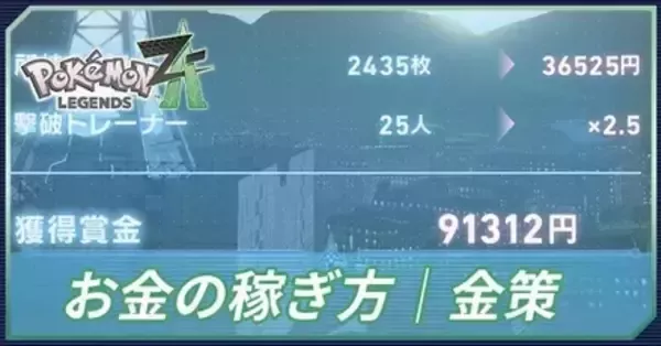 ポケモンZA】金策の効率的なやり方・お金稼ぎ【ポケモンレジェンズZA