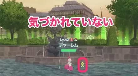 ポケモンに気付かれていない時