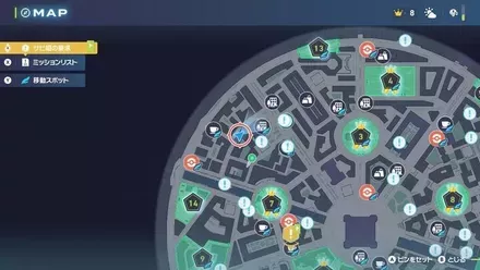 デデンネのマップ