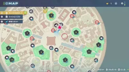 攻撃して回復する作戦のマップ画像 size:440x0