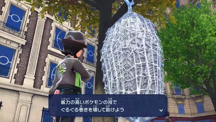 蜘蛛の巣を攻撃する