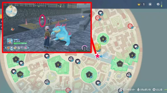 獰猛怪魚キバニアのマップ