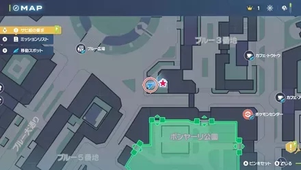 お気に入りのホロベーターの拡大マップ画像