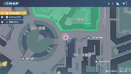 カゲボウズとの共同捜査の拡大マップ画像