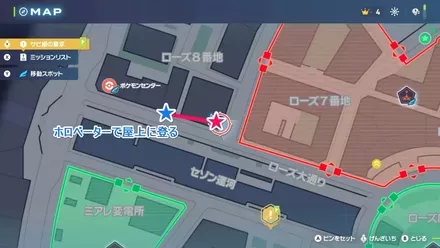 思い出のスカイバトルの拡大マップ画像