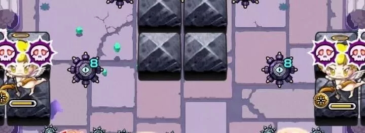 天使を倒すと敵と味方にバフ