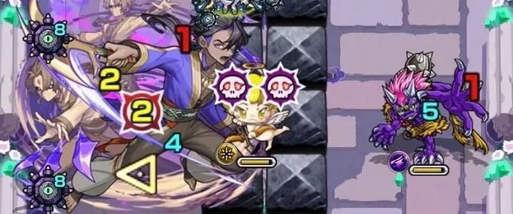 敵の攻撃前は天使を倒さない