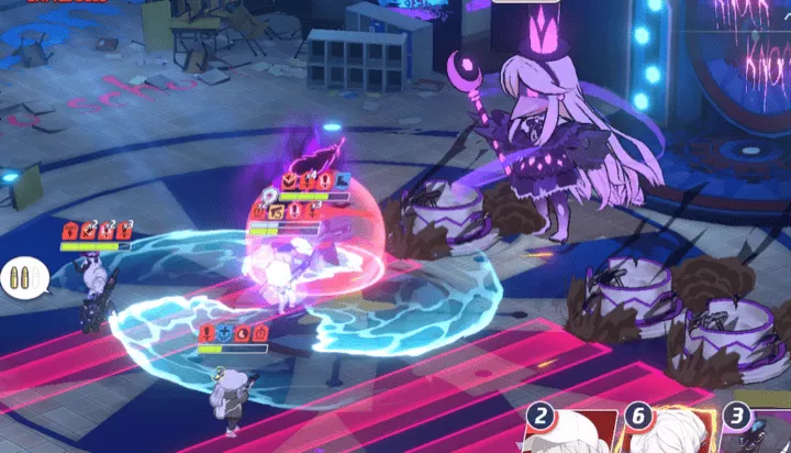 クロの直線攻撃