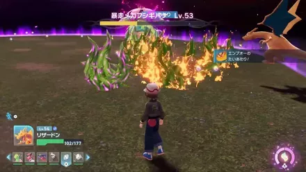 ほのおタイプの技で攻撃