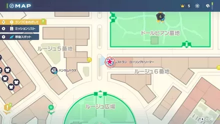 戦いのフルコース・回ル夢の拡大マップ画像