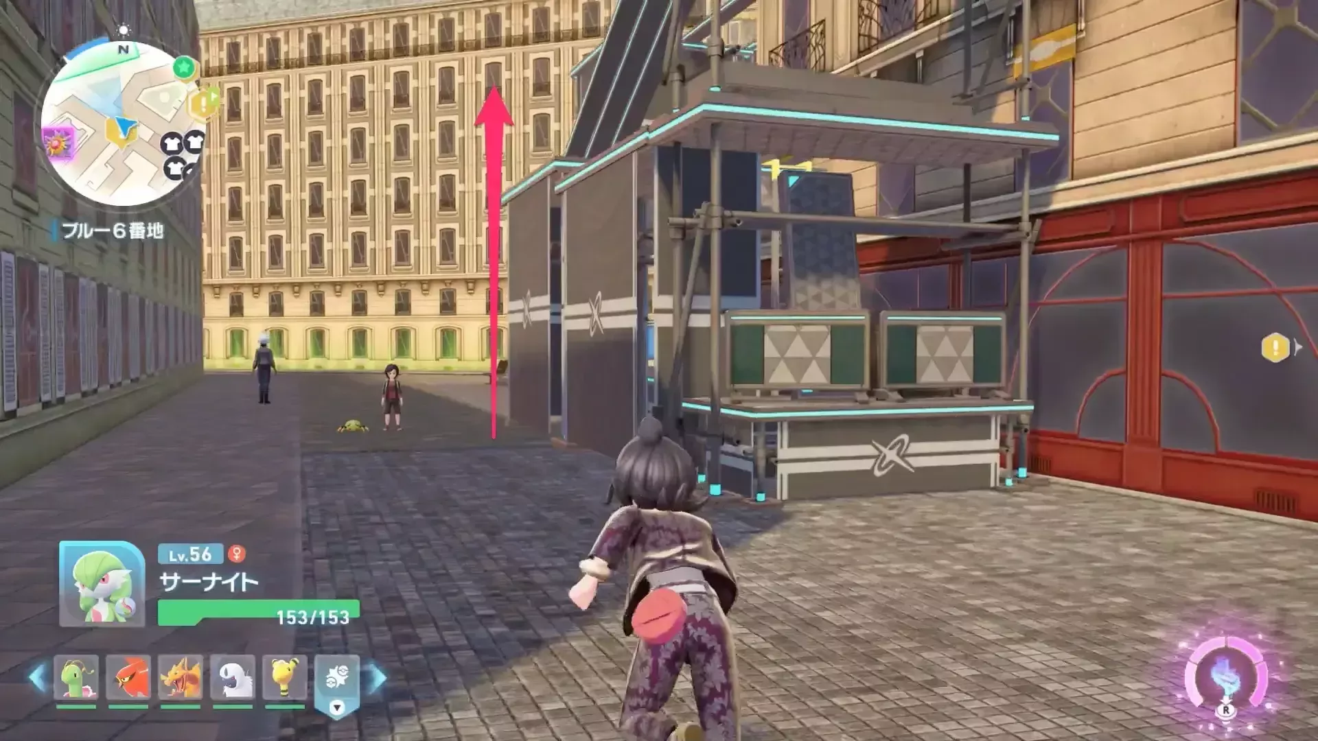 アスレチックを登る