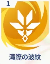 滝際の波紋画像