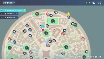 初心者タクシードライバーのマップ画像 size:440x0