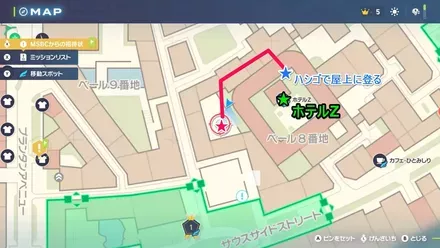 デリバード・パニック！の拡大マップ画像