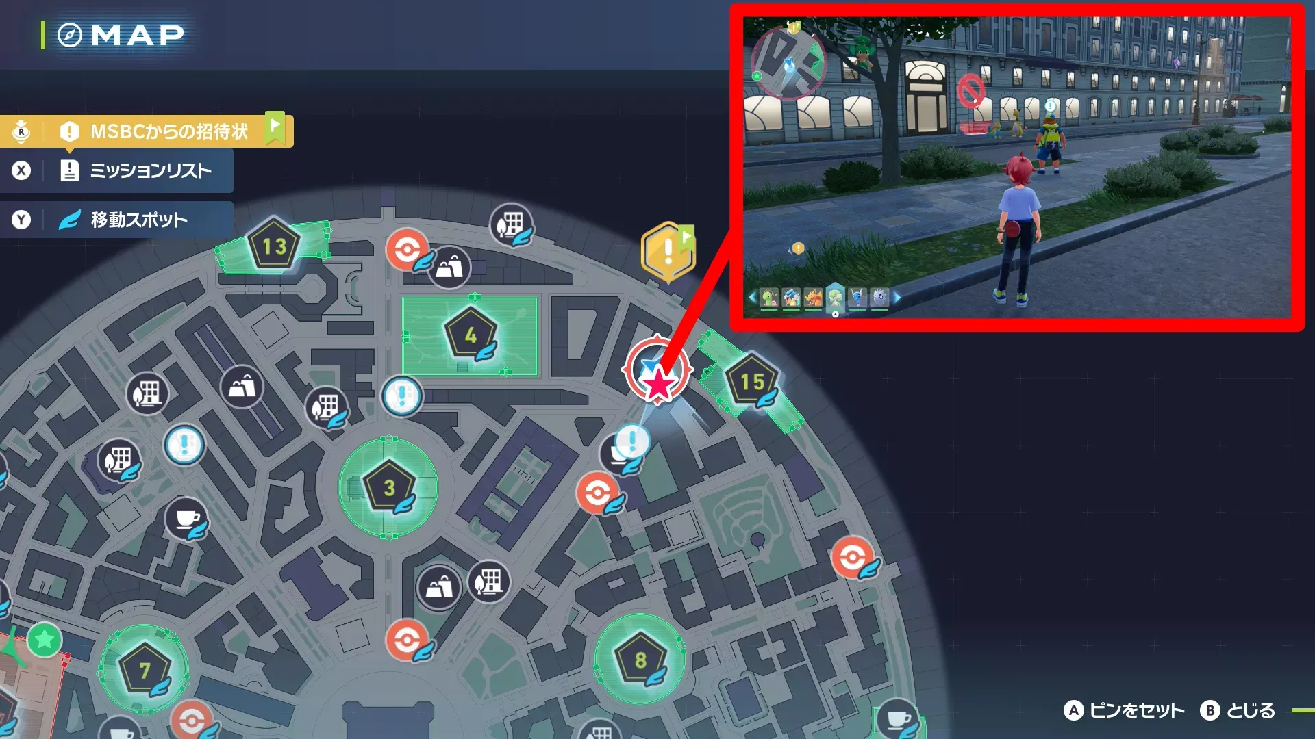 バチバチの縄張り争いのマップ