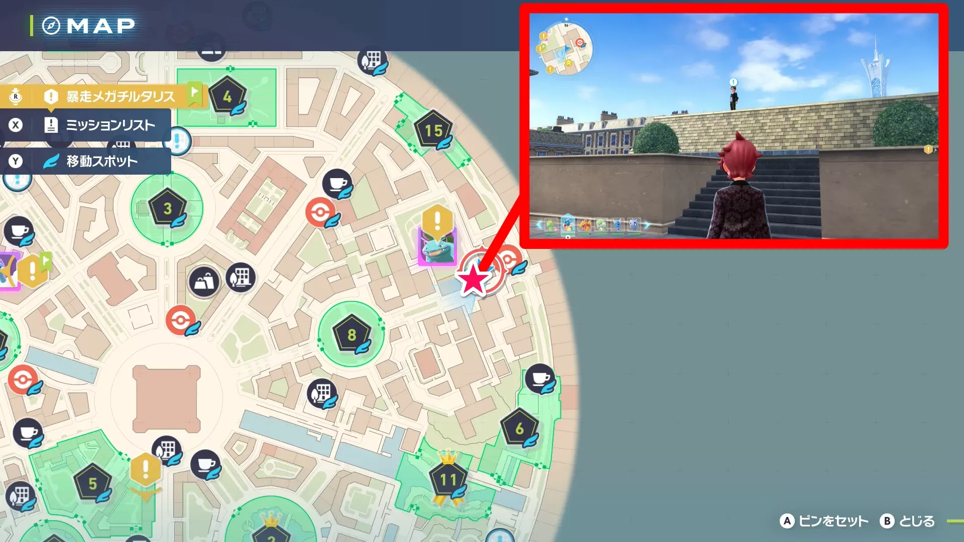 ウデッポウのみずでっぽうのマップ