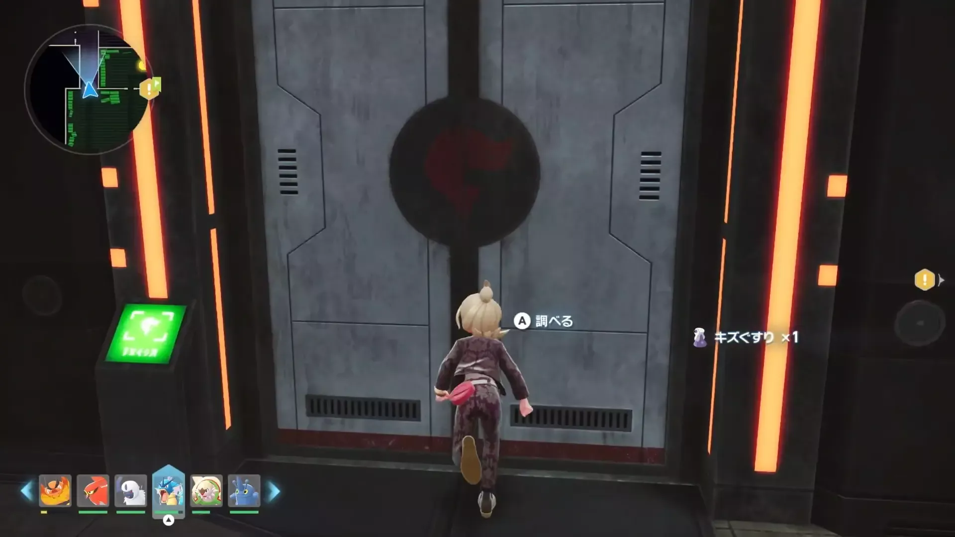 カードキーBで次の区画へ