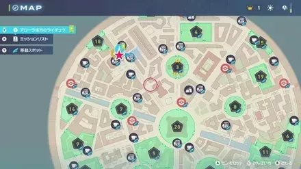 アローラ地方のライチュウのマップ画像 size:440x0