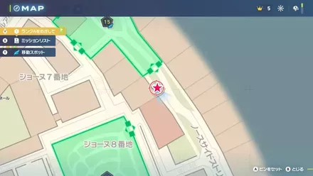 ギガだましゅのバケッチャの拡大マップ画像