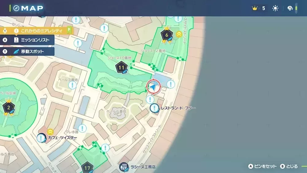 せっかちミントのマップ