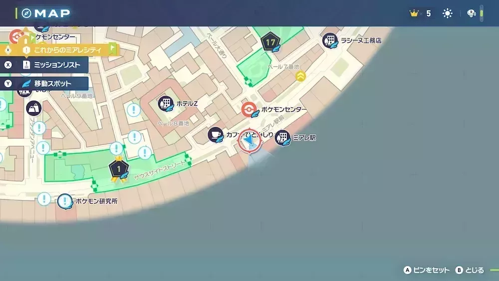 モーモーミルクのマップ