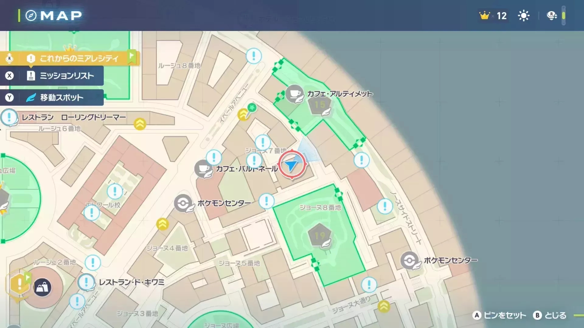 ルチャブルのマップ