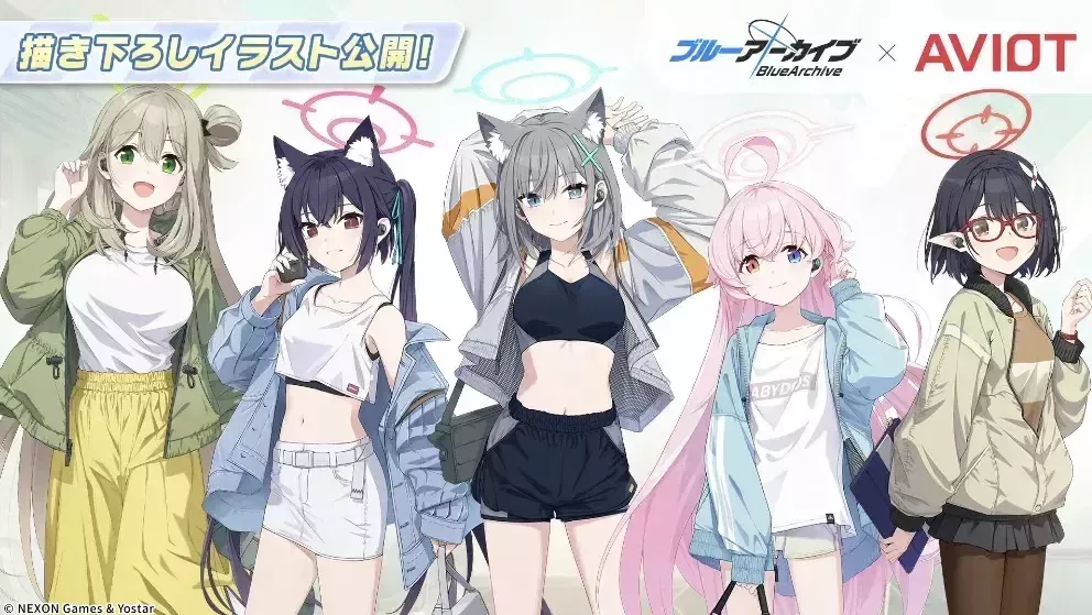 AVIOTコラボイヤホンの描き下ろしイラスト