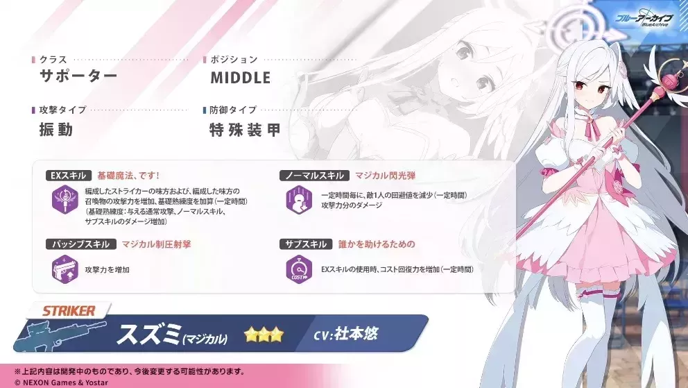 マジカルスズミの性能