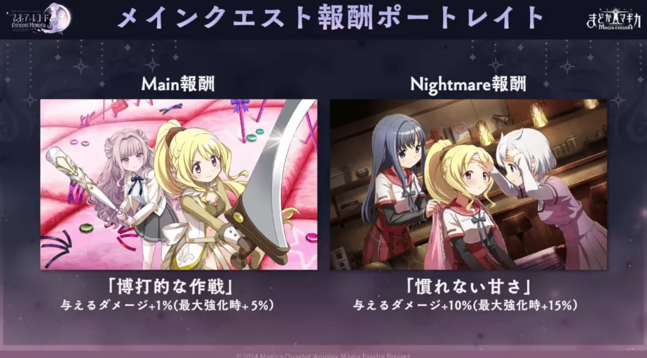 メインクエストの報酬ポートレイト